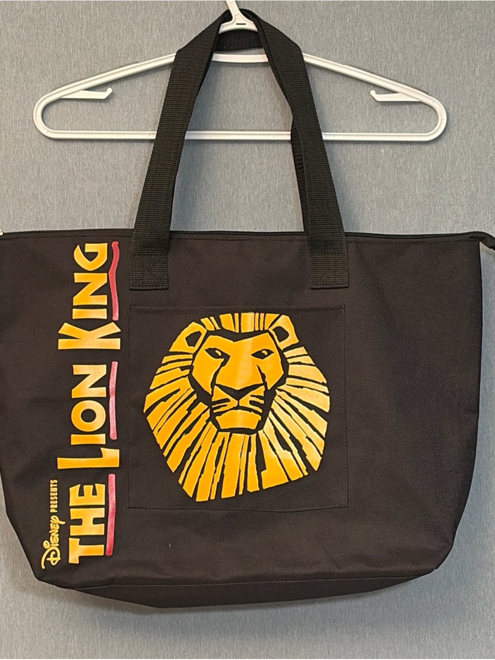 Disney Black Tote with Yellow Lion King Graphic